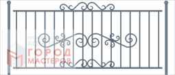 Секция ограждения Сириус 1000*2500 БЕЗ ПОКРАСКИ
