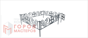 Ритуальная оградка кованая OR 18-01-15